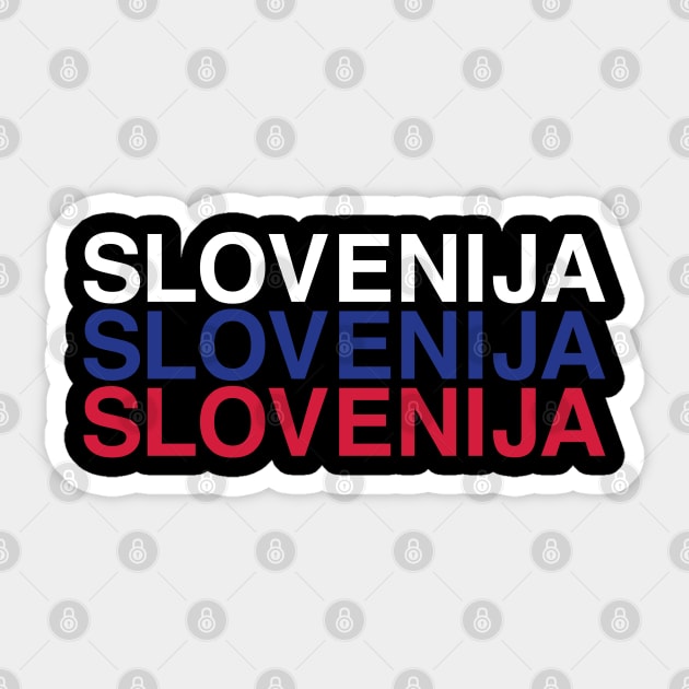 SLOVENIJA Flag Sticker by eyesblau